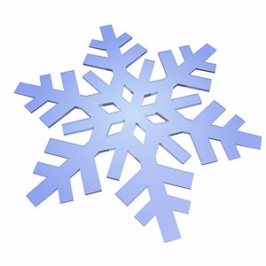 3d model snowflake snow flake