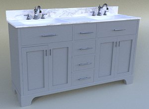 3D model vanity bathroom