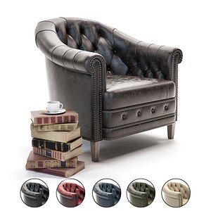 3D curations limited chambery armchair model