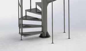 3D Spiral staircase