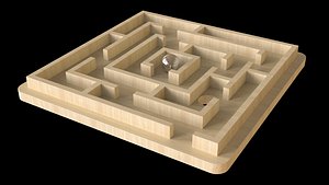 3D Wooden maze