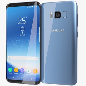 3D realistic samsung galaxy s8