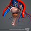 3d model rigged complete female anatomy