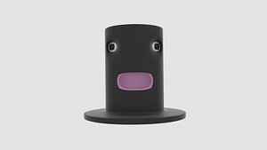 cartoon hat 3d obj