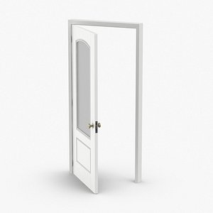 3D exterior-doors---door-4-ajar
