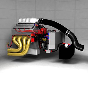 Pro Stock Drag Racing Engine