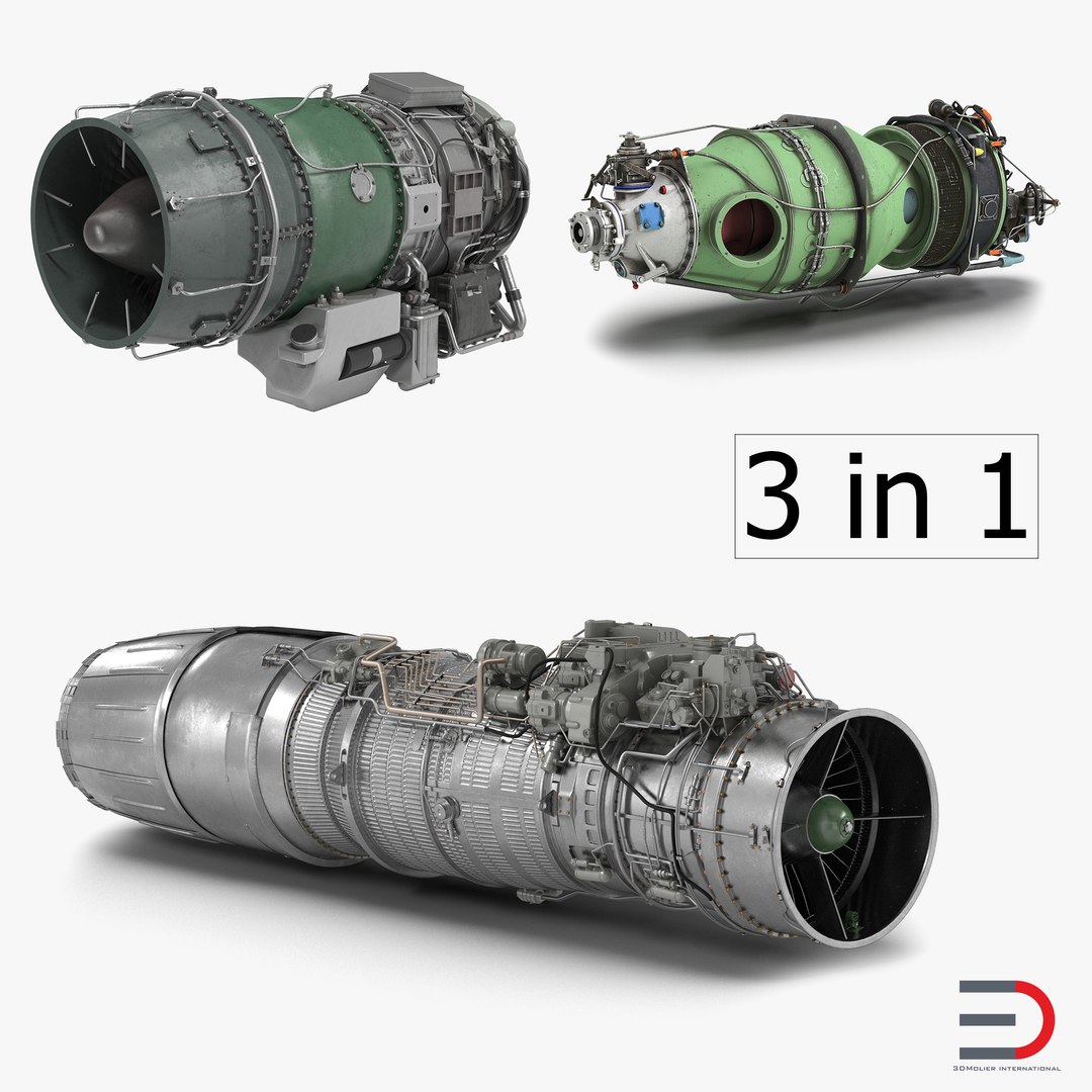 Turbofan Engines Collection 3D model preview