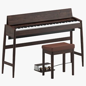 kf10 piano stool 3D model