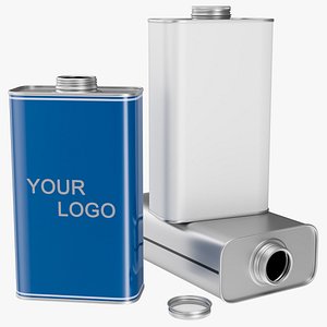 1 Litre Rectangular Tin