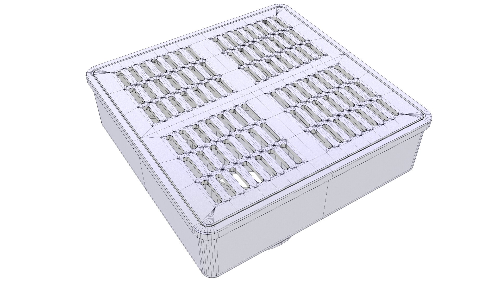 Sidewalk Drain Inlet 8 3D model - TurboSquid 2097002