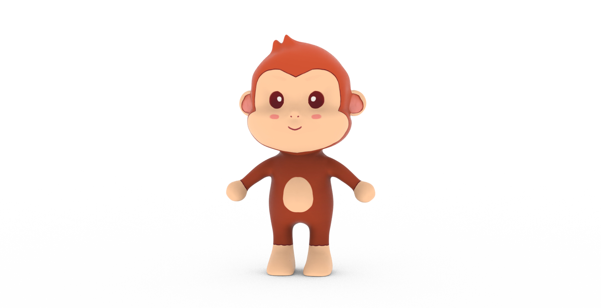 3D Model Cartoon Monkey Animated - TurboSquid 2025458