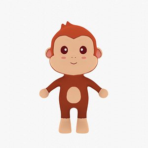Cartoon Monkey Animated