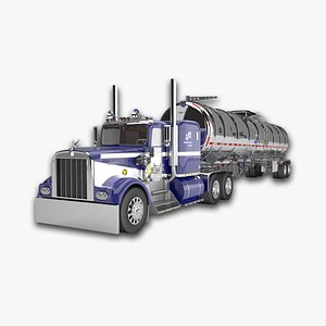 Kenworth W900 A with Fuel Tanker
