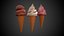 Modèle 3D de cornet de glace