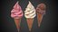 Modèle 3D de cornet de glace