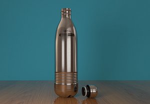 3D arnold metal steel bottle model