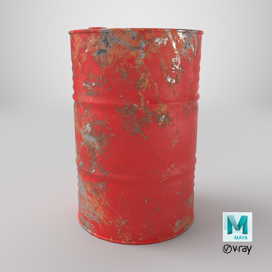 3D model Red Worn Oil Drum https://p.turbosquid.com/ts-thumb/qr/CWYsf6/7w/stemcell_maya_vray_render/png/1787844384/1920x1080/fit_q87/6992d122bd5be1ce8d03b89b408e3e2538dcb8e5/stemcell_maya_vray_render.jpg