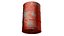 Bidón de aceite rojo desgastado