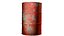 Bidón de aceite rojo desgastado