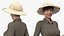 Safari Explorer Woman with Binoculars Rigged for Cinema 4D