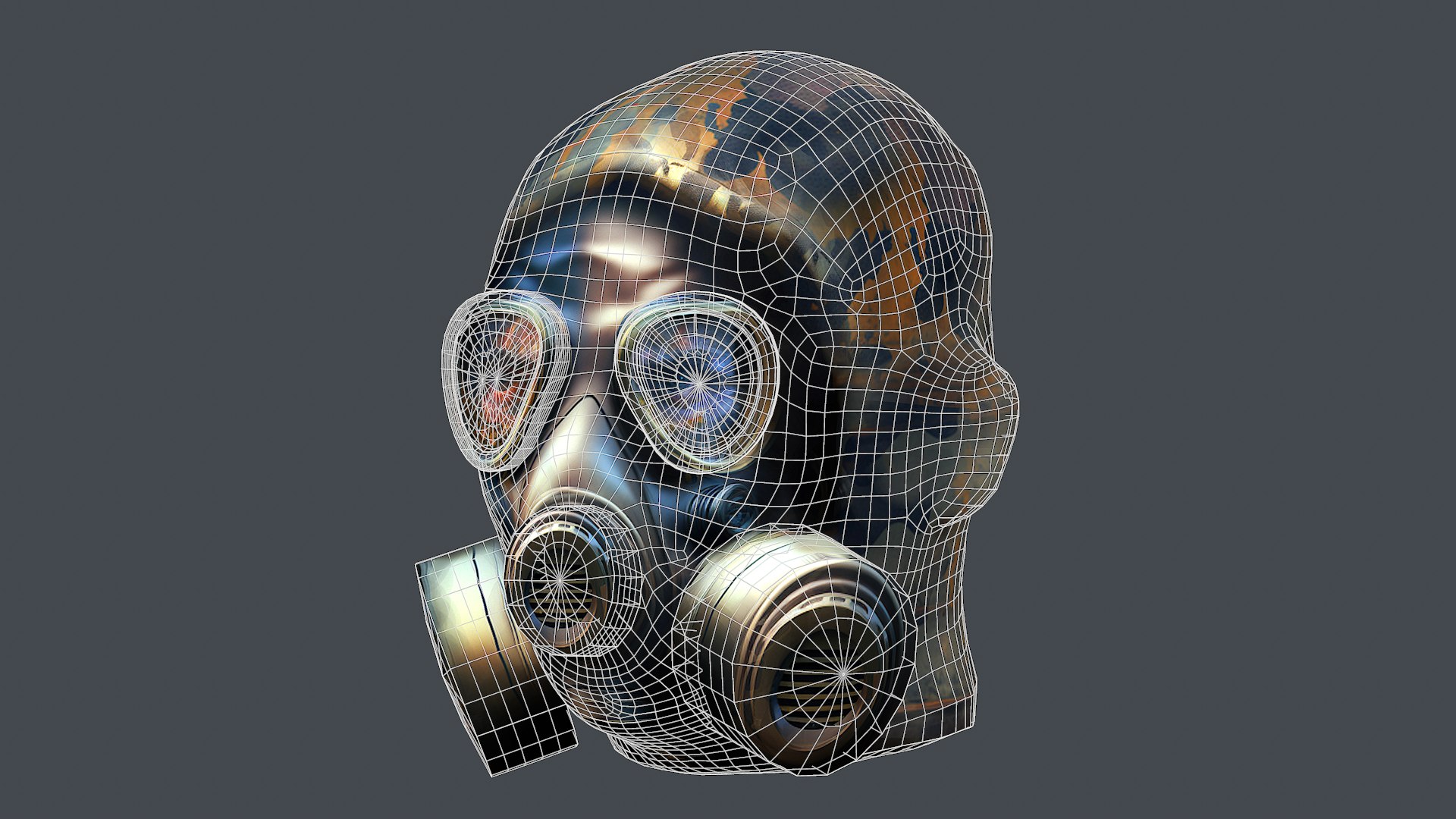 3D Gas mask protection plastic Black - TurboSquid 2025970