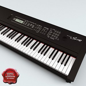 3d model synthesizer yamaha s08