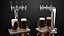 Torre de cerveza de acero inoxidable de cuatro grifos con jarras de cerveza