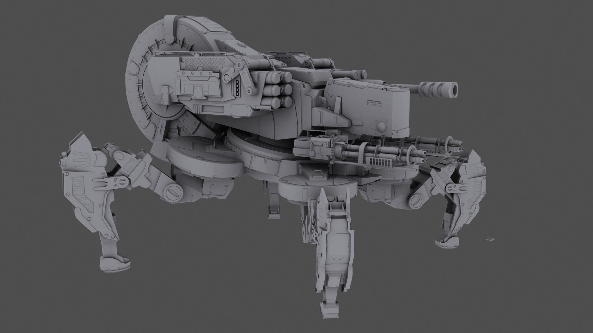 3d Model Of Spider Tank