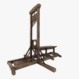 3D medieval guillotine