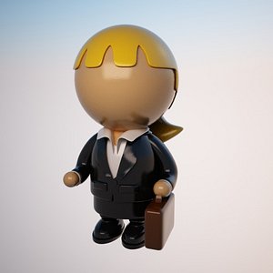 max cartoon businesswoman business