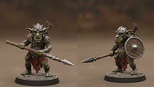 Goblin minifigure stl pack with 13 units