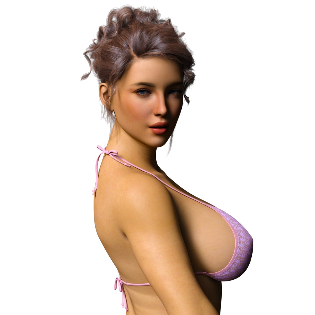 Realistic Sexy Woman Rigged Model Low Poly 3d Model 3d Model