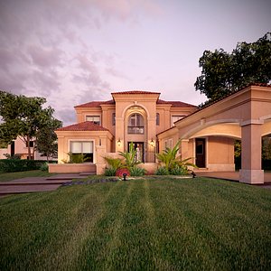 Classic House A 3D Scene