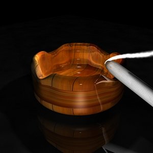 ashtray smoke 3d model