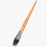 Paint Brush Filbert 3D Model