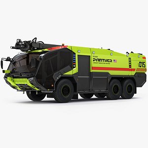 Rosenbauer Panther 6x6 Rigged Airport Fire Truck