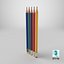 Graphite Pencils Collection 3D model