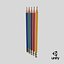 Graphite Pencils Collection 3D model