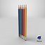 Graphite Pencils Collection 3D model