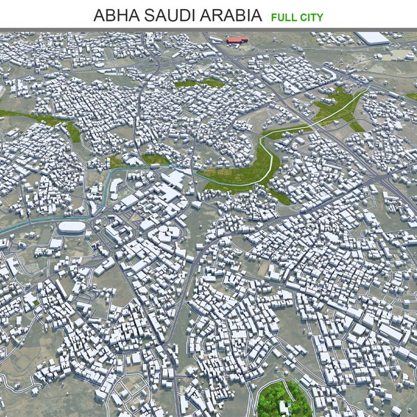 Abha Saudi Arabia 3D TurboSquid 2041957   Cityturbo 