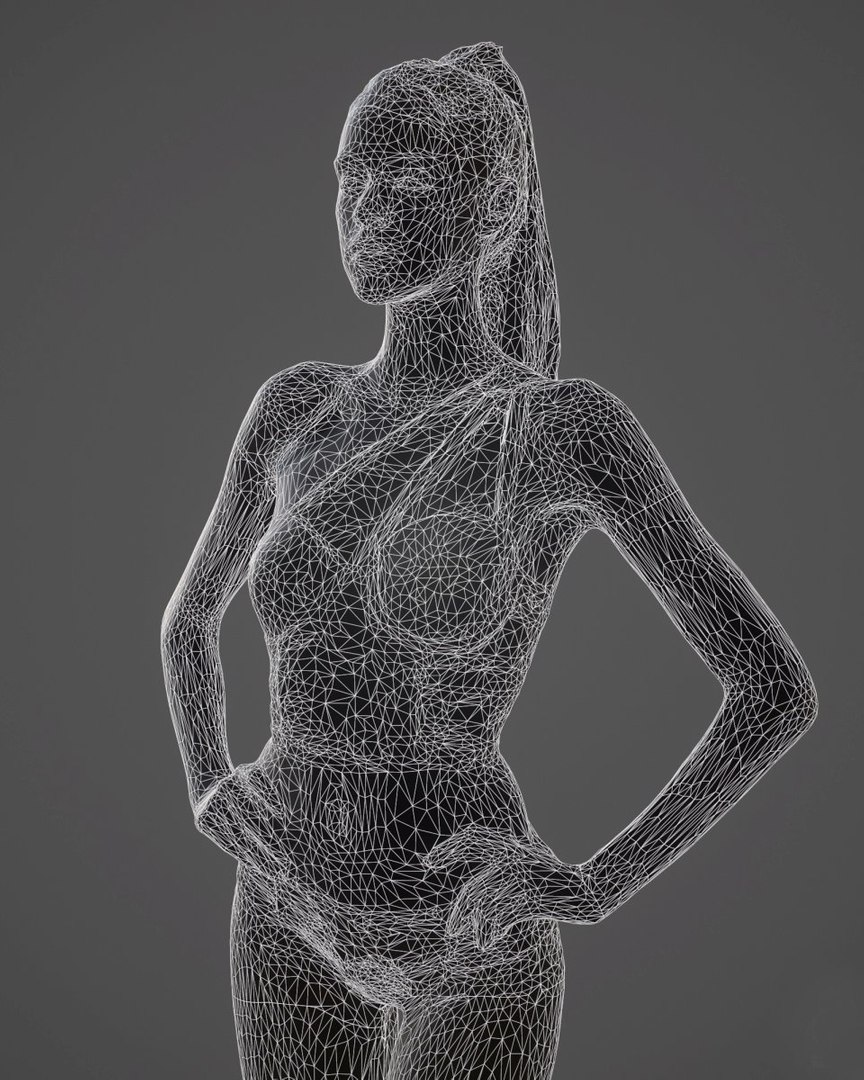 3d Female Realistic Model