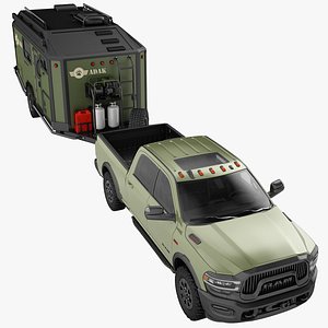 2021 Dodge Ram 2500 Power Wagon Adventure Trailer 01 model