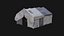 POST APO IMPROVISED TENT SHELTER CAMP BUSH SURVIVAL COLLECTION 3D model