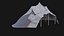 POST APO IMPROVISED TENT SHELTER CAMP BUSH SURVIVAL COLLECTION 3D model