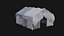 POST APO IMPROVISED TENT SHELTER CAMP BUSH SURVIVAL COLLECTION 3D model
