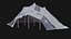 POST APO IMPROVISED TENT SHELTER CAMP BUSH SURVIVAL COLLECTION 3D model