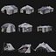 POST APO IMPROVISED TENT SHELTER CAMP BUSH SURVIVAL COLLECTION 3D model