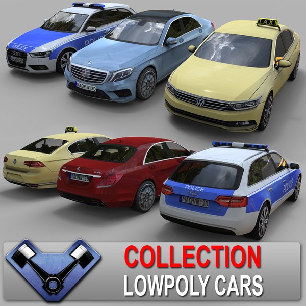 Lowpoly Car Set 02