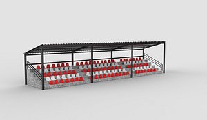 Grandstand 1 3D model 3D model