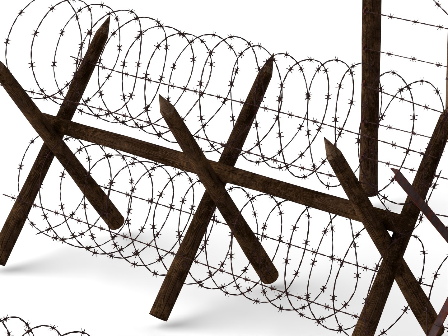 Barbed Wire Fence Fortification Pack 3D model https://p.turbosquid.com/ts-thumb/qr/p1PFUR/5t/barbedwire34/jpg/1787923950/1920x1080/fit_q87/4879982b53ed08a12775bbf28a3e90bfd2b64185/barbedwire34.jpg